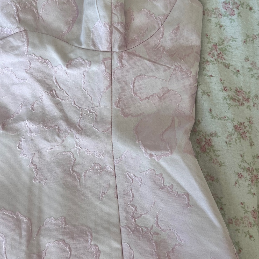 Showpo Pink Jacquard Mini Dress - Picture 4 of 6